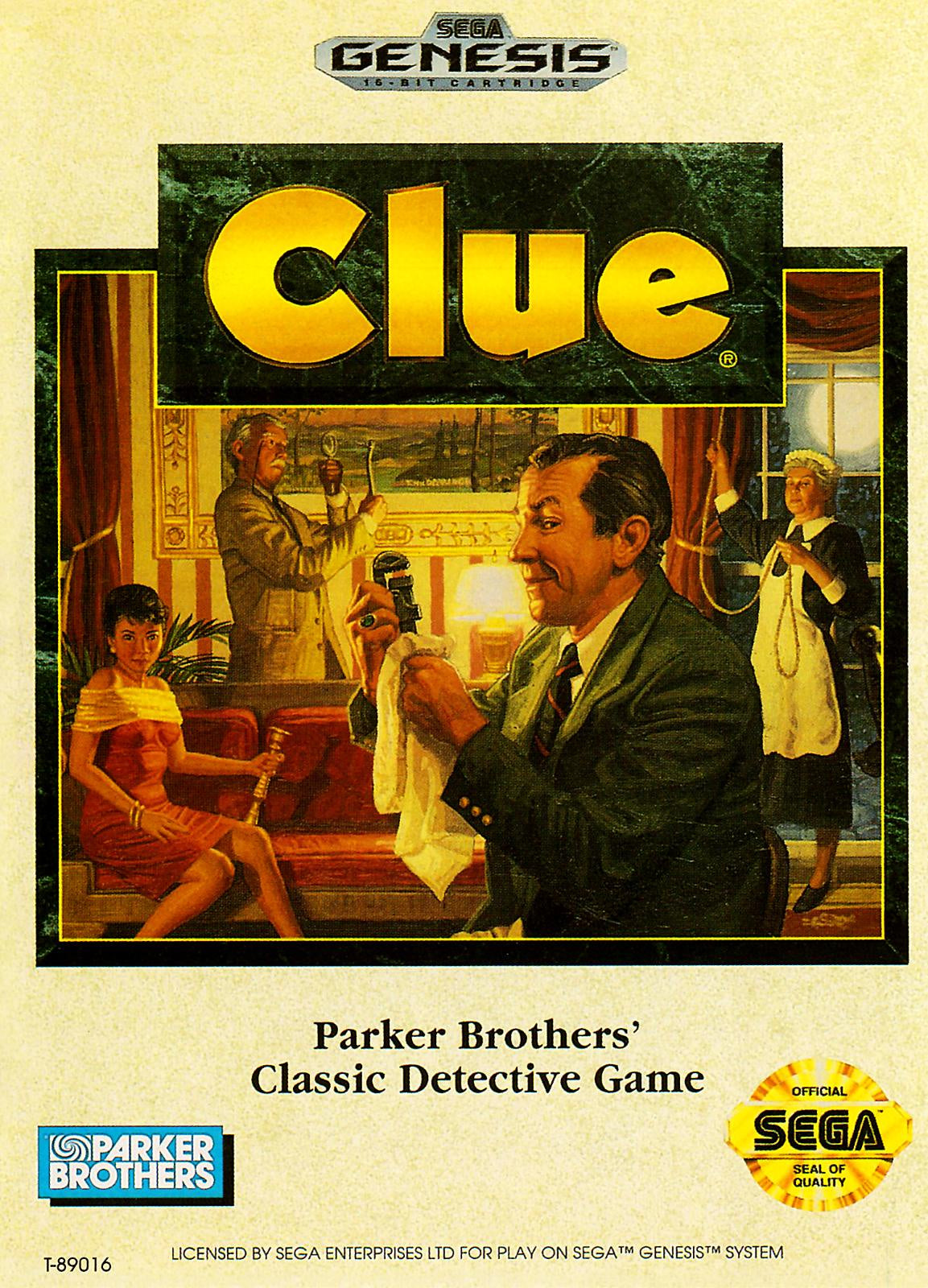 Clue- Sega Genesis