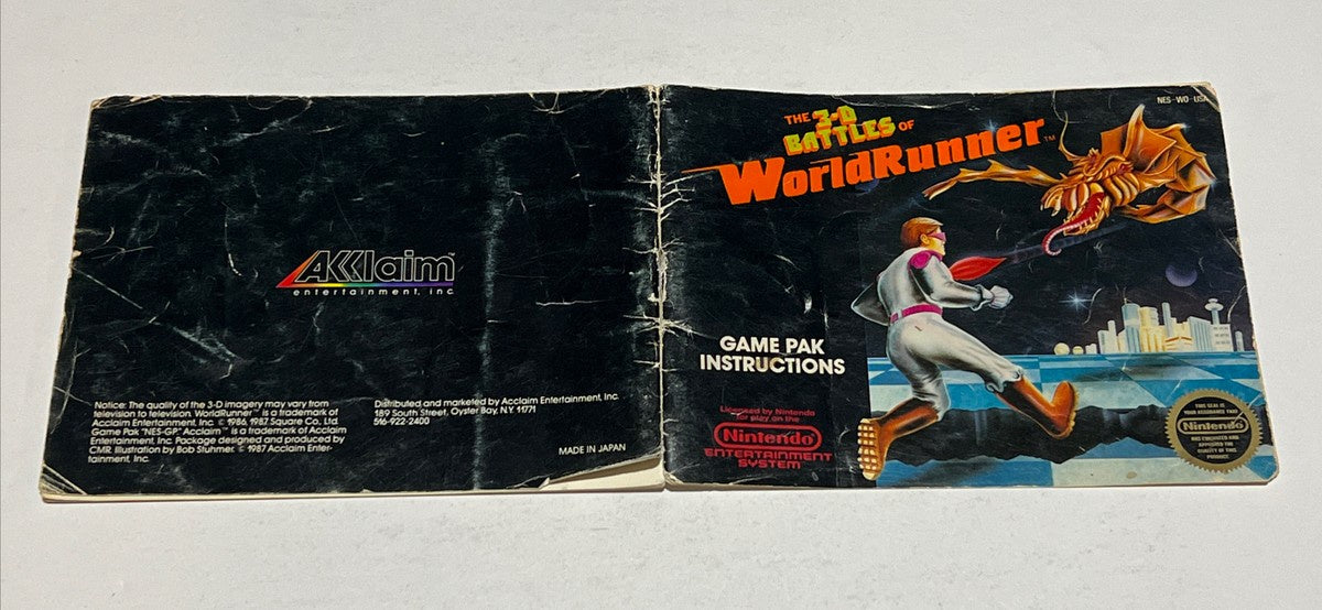 3D WorldRunner NES (Manual)