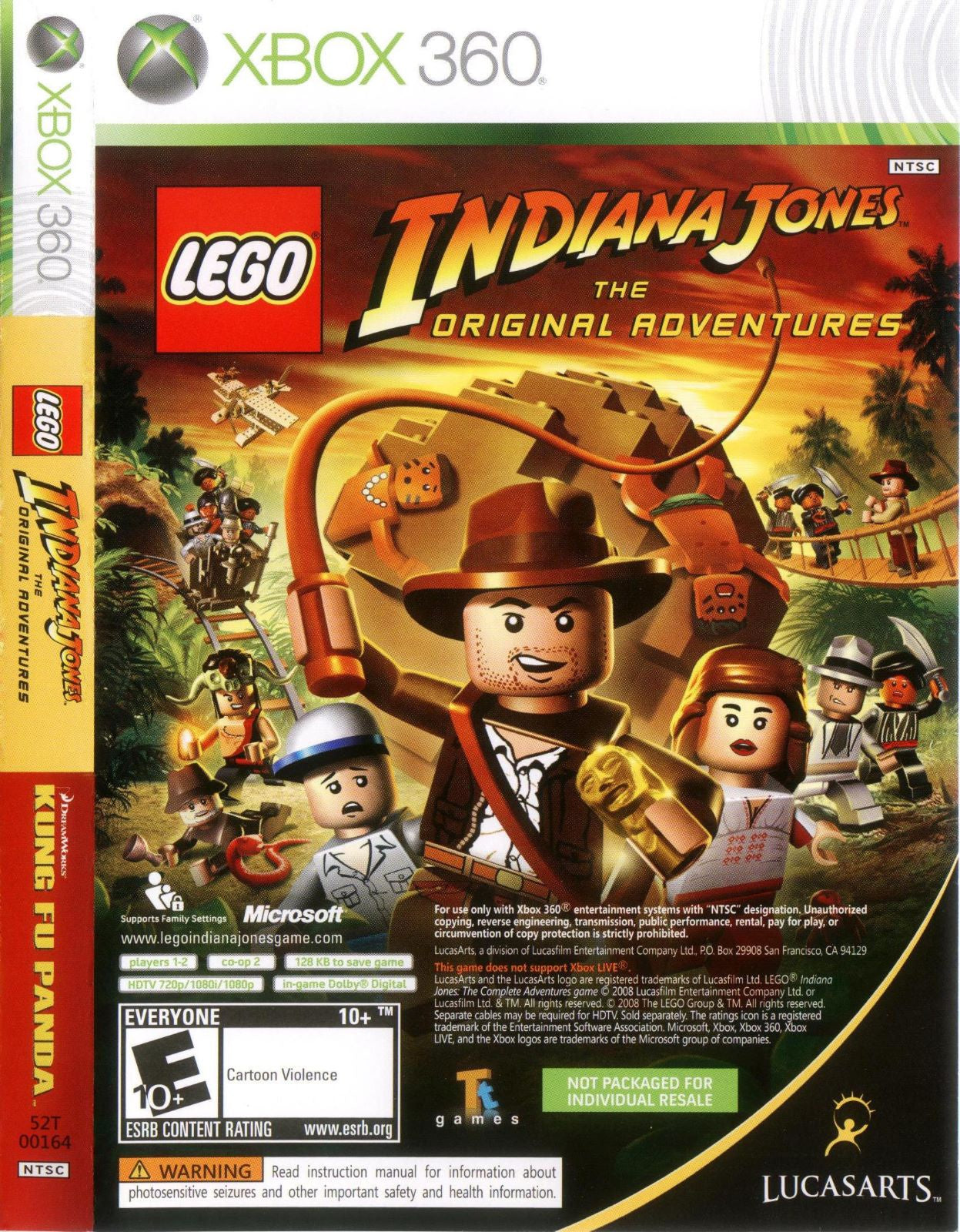 LEGO Indiana Jones and Kung Fu Panda Combo - Xbox 360