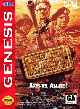 Operation Europe Path to Victory 1939-45 - Sega Genesis