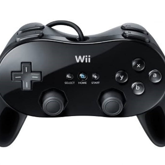 Black Wii Classic Controller Pro