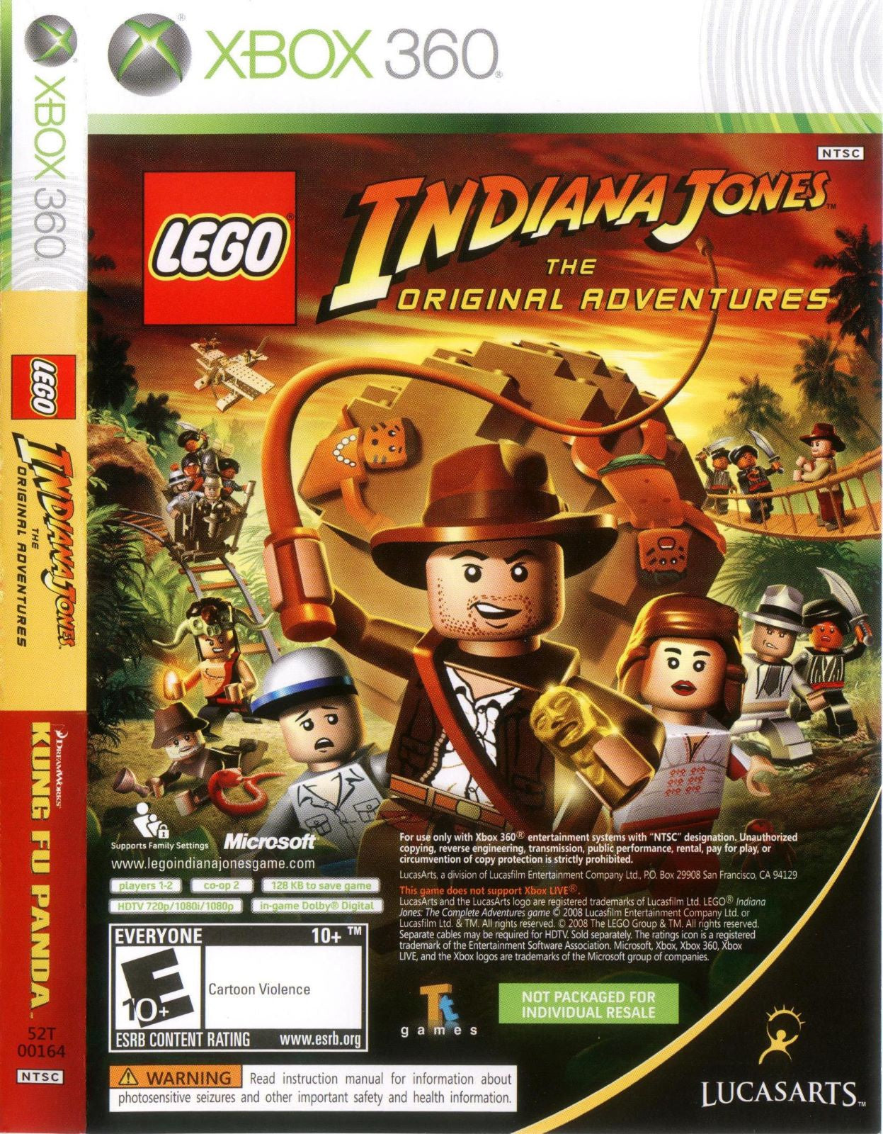 LEGO Indiana Jones and Kung Fu Panda Combo - Xbox 360